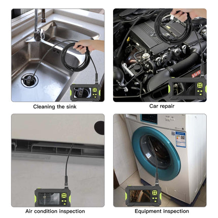 P30 5.5mm IP67 Waterproof 4.3 inch HD Portable Endoscope Hard Cable Industrial Endoscope, Cable Length: 5m, 5m, 5m (Blue)