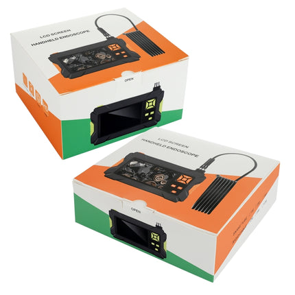 P30 5.5mm IP67 Waterproof 4.3 inch HD Portable Endoscope Hard Cable Industrial Endoscope, Cable Length: 5m, 5m, 5m (Blue)