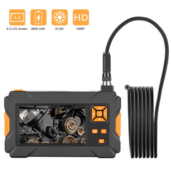 P30 8mm IP67 Waterproof 4.3 inch HD Portable Endoscope Snake Tube Industrial Endoscope, Cable Length: 5m