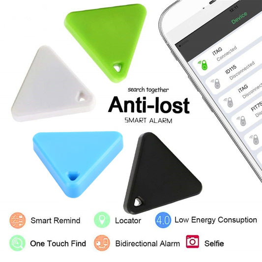 HCX003 Triangle Two-way Smart Bluetooth Anti-lost Keychain Finder, HCX003 White, HCX003 Black, HCX003 Pink, HCX003 Green