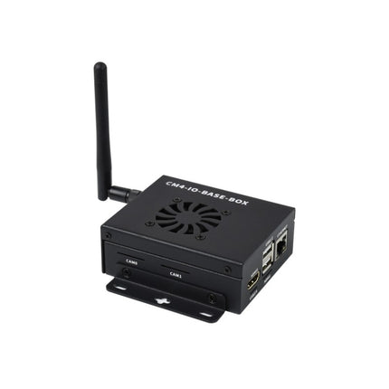 Waveshare Mini IO Board Full Ver Mini-Computer Base Box with Metal Case & Cooling Fan for Raspberry Pi CM4, Mini IO Board Full Ver