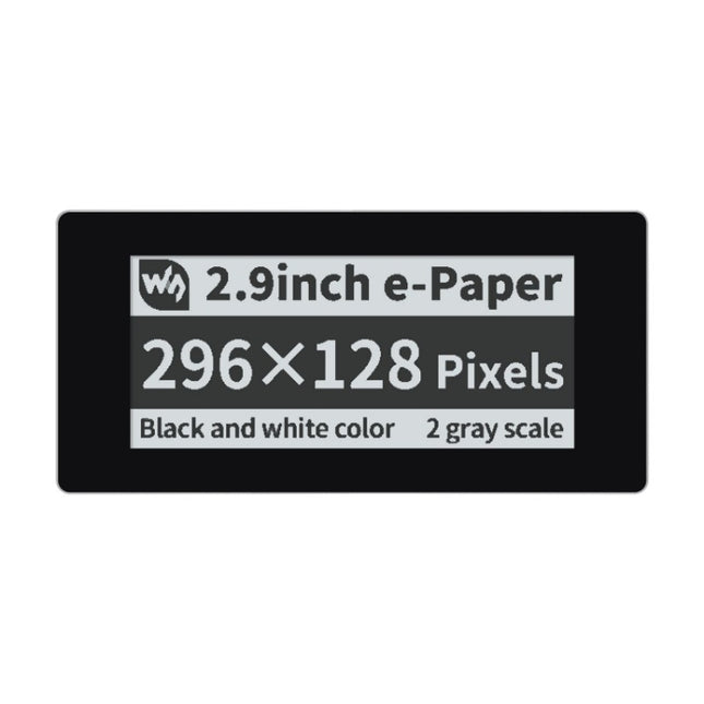 Waveshare 2.9 inch 296 x 128 Pixel Touch Black / White e-Paper Module for Raspberry Pi Pico, SPI Interface, 20051