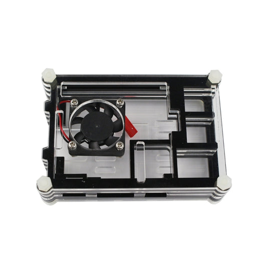 9 Layers Acrylic Box Shell Case with Cooling Fan for Raspberry pi 3