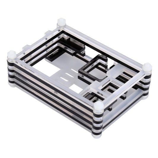 9 Layers Acrylic Box Shell Case with Cooling Fan Hole for Raspberry pi 3