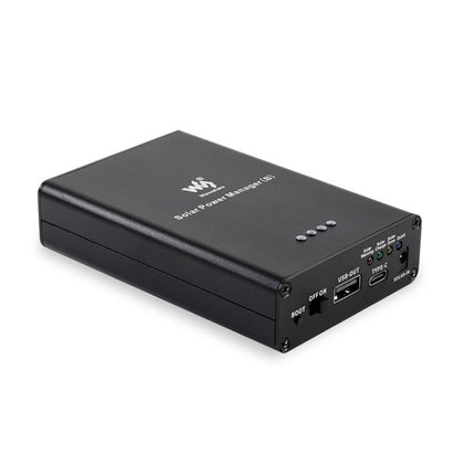 Waveshare Solar Power Manager, eingebetteter 10000 mAh Li-Po-Akku, unterstützt 6 V ~ 24 V Solarmodule, 19799