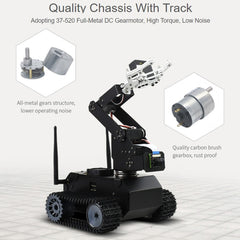 Waveshare JETANK AI Tracked Mobile Robot Kit, Based on Jetson Nano, EU Plug