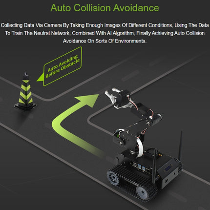 Waveshare JETANK AI Tracked Mobile Robot Kit, Based on Jetson Nano, EU Plug