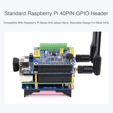 Waveshare SIM7600G-H M.2 4G HAT LTE CAT4 High Speed GNSS Global Band Module for Raspberry Pi
