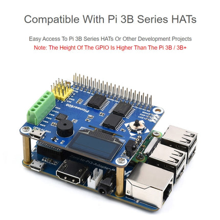 Waveshare Raspberry Pi Zero 2W To 3B Adapter for Raspberry Pi 3 Model B/B+, Pi Zero 2W To 3B