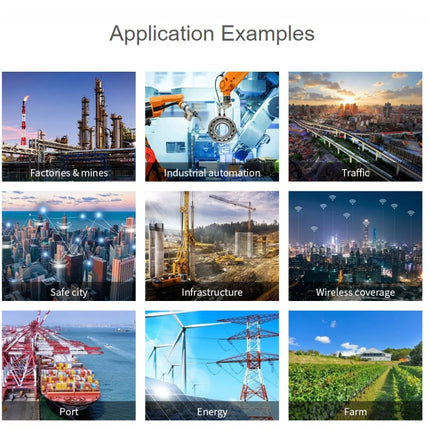 Conmutador Ethernet Gigabit industrial Waveshare 5P, dúplex completo 10/100/1000 M, montaje en riel DIN