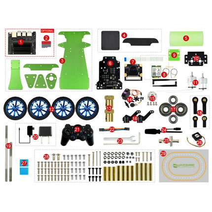 Waveshare JetRacer AI Kit, AI Racing Robot Powered by Jetson Nano, JetRacer AI Kit