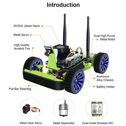 Waveshare JetRacer AI Kit, AI Racing Robot Powered by Jetson Nano, JetRacer AI Kit
