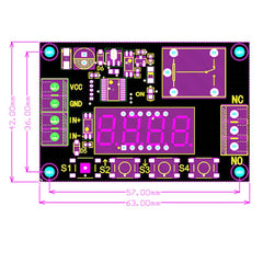 12V Time Relay Module Trigger OFF / ON Switch Cycle Timing Relay Board, 12V