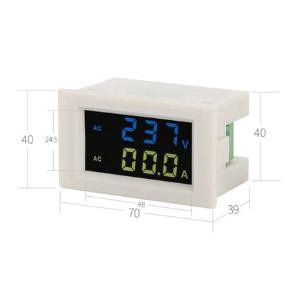 D85-2042A 110V 220V 380V 100A Digital AC Voltmeter Ammeter Current Amps Volt Meter LCD Panel Monitor