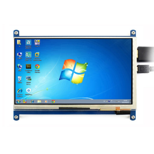 WAVESHARE 7 Inch HDMI LCD (C) 1024×600 Touch Screen  for Raspberry Pi Supports Various Systems, 7 Inch HDMI LCD (C)