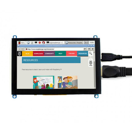 WAVESHARE 5 Inch HDMI LCD (H) 800x480 Touch Screen  for Raspberry Pi Supports Various Systems