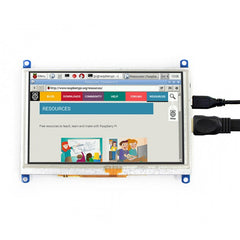 WAVESHARE 5 Inch HDMI LCD (G) 800x480 Touch Screen  for Raspberry Pi Supports Various Systems, 5 Inch HDMI LCD (G)