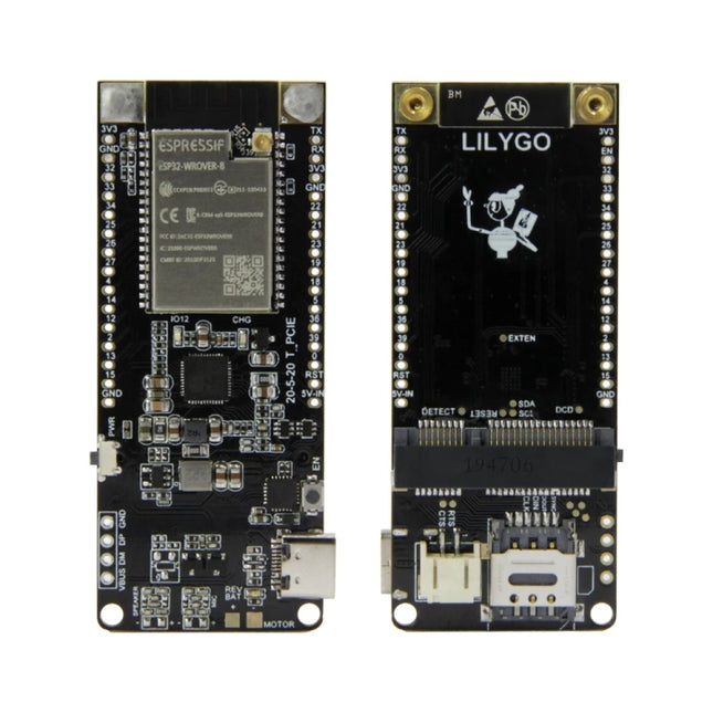 TTGO T-PCIE ESP32-WROVER-B AXP192 Chip WiFi Bluetooth Nano Card SIM Series Module 4MB Hardware Composable Development Board, 4MB