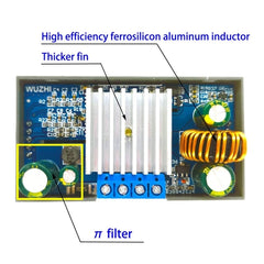 ZK-4KX CNC DC-DC Buck Boost Converter Module CC CV 0.5-30V 4A Adjustable Step Down Up Voltage Regulator, 0.5-30V