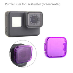 Filtro de lente coloreado profesional 6 en 1 para cámara de acción deportiva GoPro HERO5 (rojo + amarillo + morado + rosa + naranja + gris), lente coloreada 6 en 1