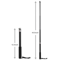 Universal Aluminum Alloy Selfie Stick with Adapter, Length: 25-75cm, Length: 25-75cm