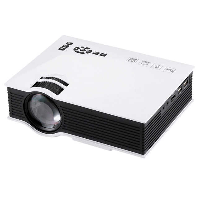UC68 1200 Lumens HD 800 x 480 Digital LED Projector with Remote Control, Support USB / SD / VGA / HDMI