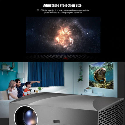 Vivibright F30 5.8 inch LCD Screen 4200 Lumens 1920 x 1080P Full HD Smart Projector with Remote Control, Support Audio out / SPDIF/ AV in / USB / HDMI, F30 Black