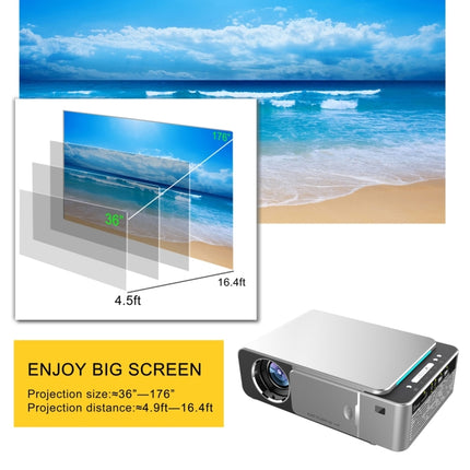 T6 3500ANSI Lumens 1080P LCD Mini Theater Projector, Standard Version, AU Plug, Standard Version AU Plug