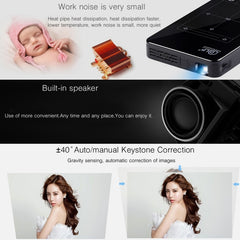 P09 Portable 4K Ultra HD DLP Mini Smart Projector with Infrared Remote Control, Amlogic S905X 4-Core A53 up to 1.5GHz Android 6.0, 1GB+8GB, Support 2.4G/5G WiFi, Bluetooth, TF Card