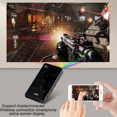 P09 Portable 4K Ultra HD DLP Mini Smart Projector with Infrared Remote Control, Amlogic S905X 4-Core A53 up to 1.5GHz Android 6.0, 1GB+8GB, Support 2.4G/5G WiFi, Bluetooth, TF Card