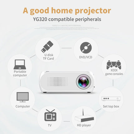 YG320 320*240 Mini-LED-Projektor Heimkino, unterstützt HDMI &amp; AV &amp; SD &amp; USB