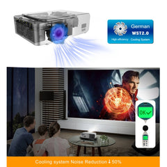 T6 2000ANSI Lumens 1080P LCD Mini Theater Projector, Phone Version, US Plug, Phone Version US Plug