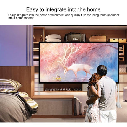 Outdoor Bracket Folding Polyester Projector Film Curtain, Size:84 inch (16:9), Size:84 inch