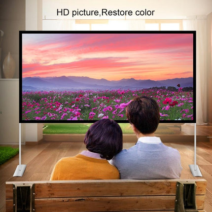 Outdoor Bracket Folding Polyester Projector Film Curtain, Size:84 inch (16:9), Size:84 inch