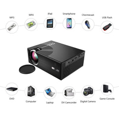 Cheerlux C7 1800 Lumens 800 x 480 720P 1080P HD WiFi Smart Projector, Support HDMI / USB / VGA / AV, C7 (WiFi)