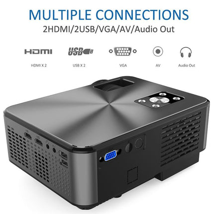 Cheerlux C9 1280x720 720P HD Smart Projektor, unterstützt HDMI x 2 / USB x 2 / VGA / AV, C9