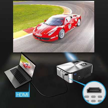 Cheerlux C9 1280x720 720P HD Smart Projektor, unterstützt HDMI x 2 / USB x 2 / VGA / AV, C9