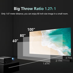 RD825 1280x720 2200LM Mini LED Projector Home Theater, Support HDMI & AV & VGA & USB, General Version, General Version