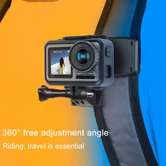 RUIGPRO 360-Grad-Drehung, Rucksack-Rec-Mounts-Clip-Klemmhalterung mit Schraube für GoPro, Insta360, DJI und andere Actionkameras, 360-Grad-Drehungsclip