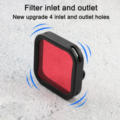 Housing Diving Color Lens Filter for DJI Osmo Action 1, Red, Purple, Pink