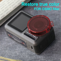 Filtro de lente de color de forma redonda a presión para DJI Osmo Action, para DJI Osmo Action