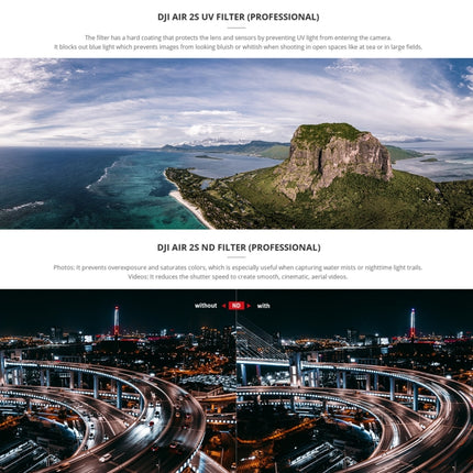 PGYTECH P-16B-065 Variable VND (6-9 Stop) Lens Filter for DJI Air 2S