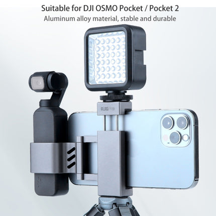 Abrazadera de fijación para teléfono inteligente RUIGPRO de 1/4 de pulgada, soporte de montaje para DJI OSMO Pocket / Pocket 2