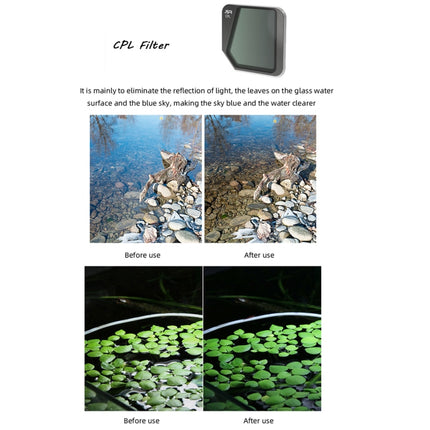 JSR Drone CPL Lens Filter for DJI Mavic 3, CPL