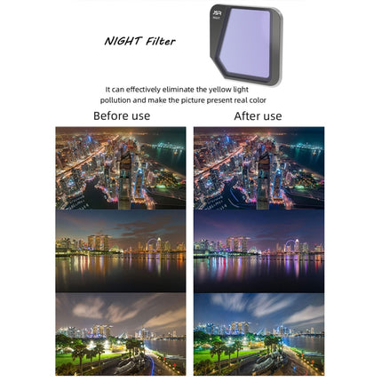 JSR Drone NIGHT Light Pollution Reduction Lens Filter for DJI Mavic 3, NIGHT