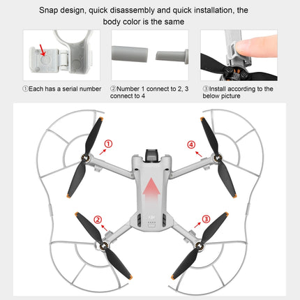 STARTRC Drohnenpropeller-Schutzschutz Antikollisionsring für DJI Mini 3 Pro, Für DJI Mini 3 Pro