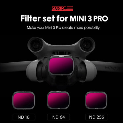 STARTRC 3 in 1 ND16 ND64 ND256 Objektivfilter für DJI Mini 3 Pro, 3 in 1 für DJI Mini 3 Pro
