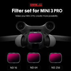 STARTRC 3 in 1 ND16 ND64 ND256 Lens Filter For DJI Mini 3 Pro, 3 in 1 For DJI Mini 3 Pro