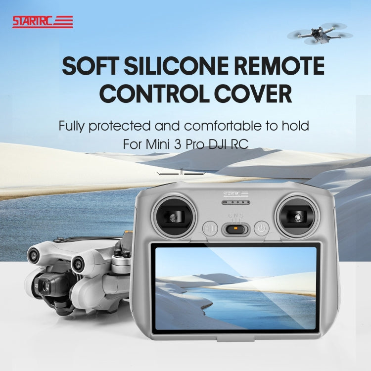 STARTRC Funda de silicona a prueba de golpes y antiarañazos para control remoto DJI Mini 3 Pro, para control remoto DJI Mini 3 Pro (gris), para control remoto DJI Mini 3 Pro (negro)