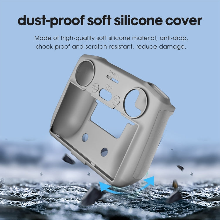 STARTRC Funda de silicona a prueba de golpes y antiarañazos para control remoto DJI Mini 3 Pro, para control remoto DJI Mini 3 Pro (gris), para control remoto DJI Mini 3 Pro (negro)